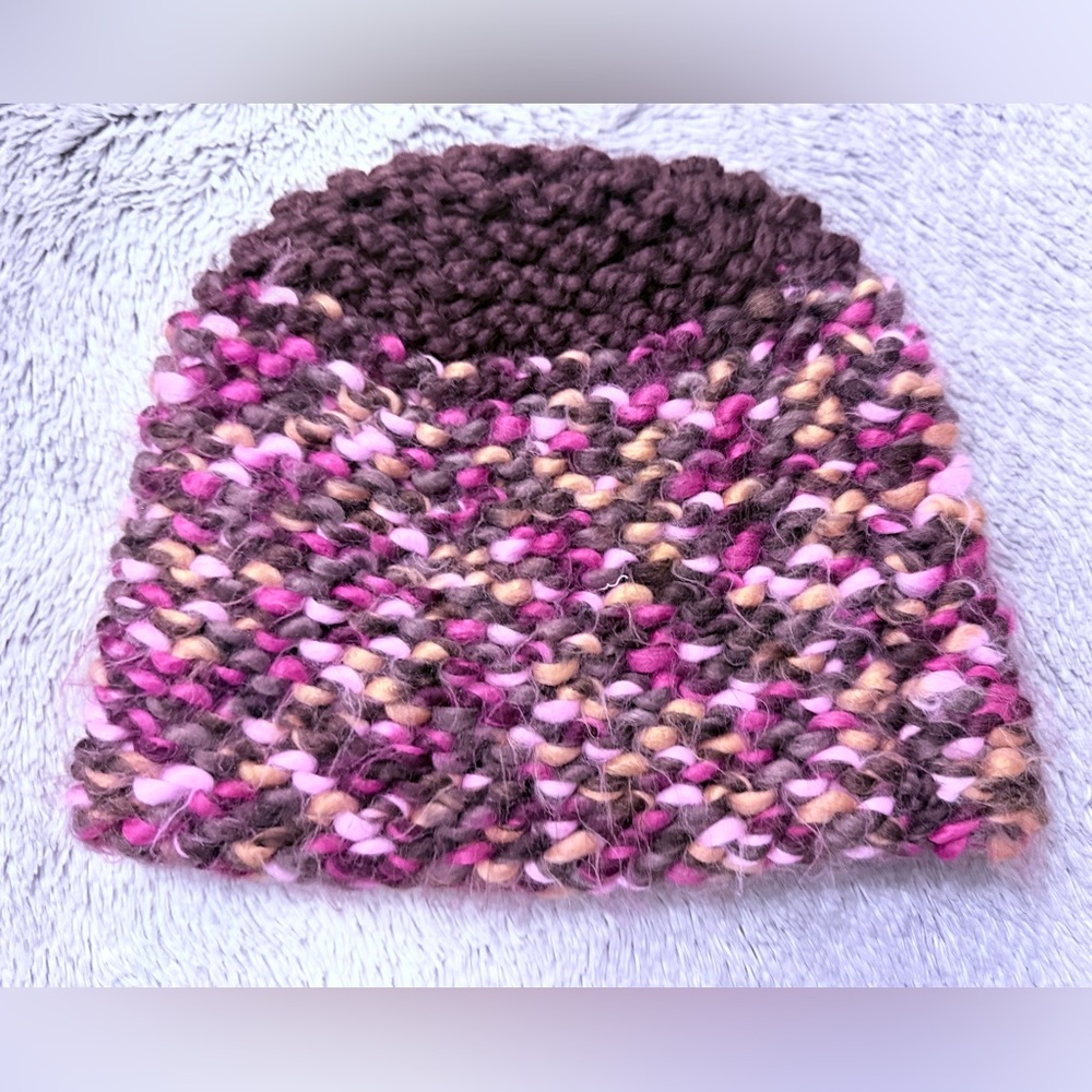 Multicolor Knit handmade Beanie - Picture 1 of 6